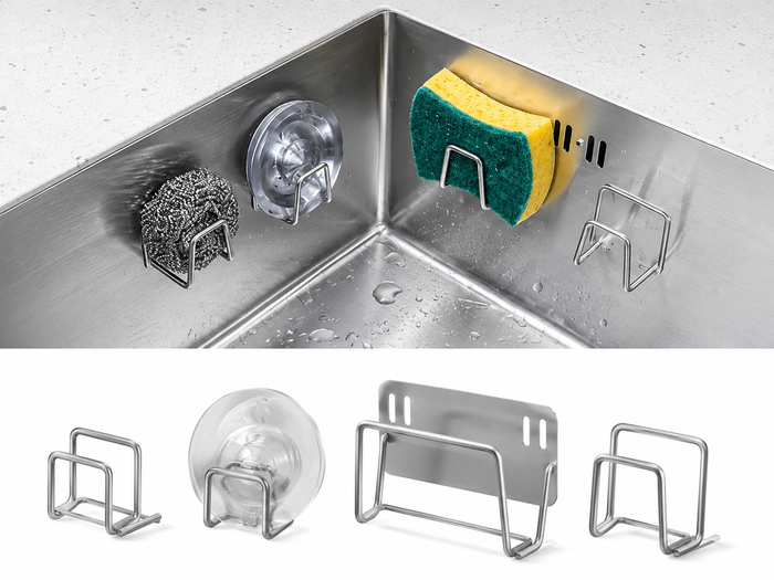 stainless steel sink organizer
